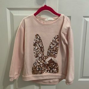 H&M sequin bunny sweater